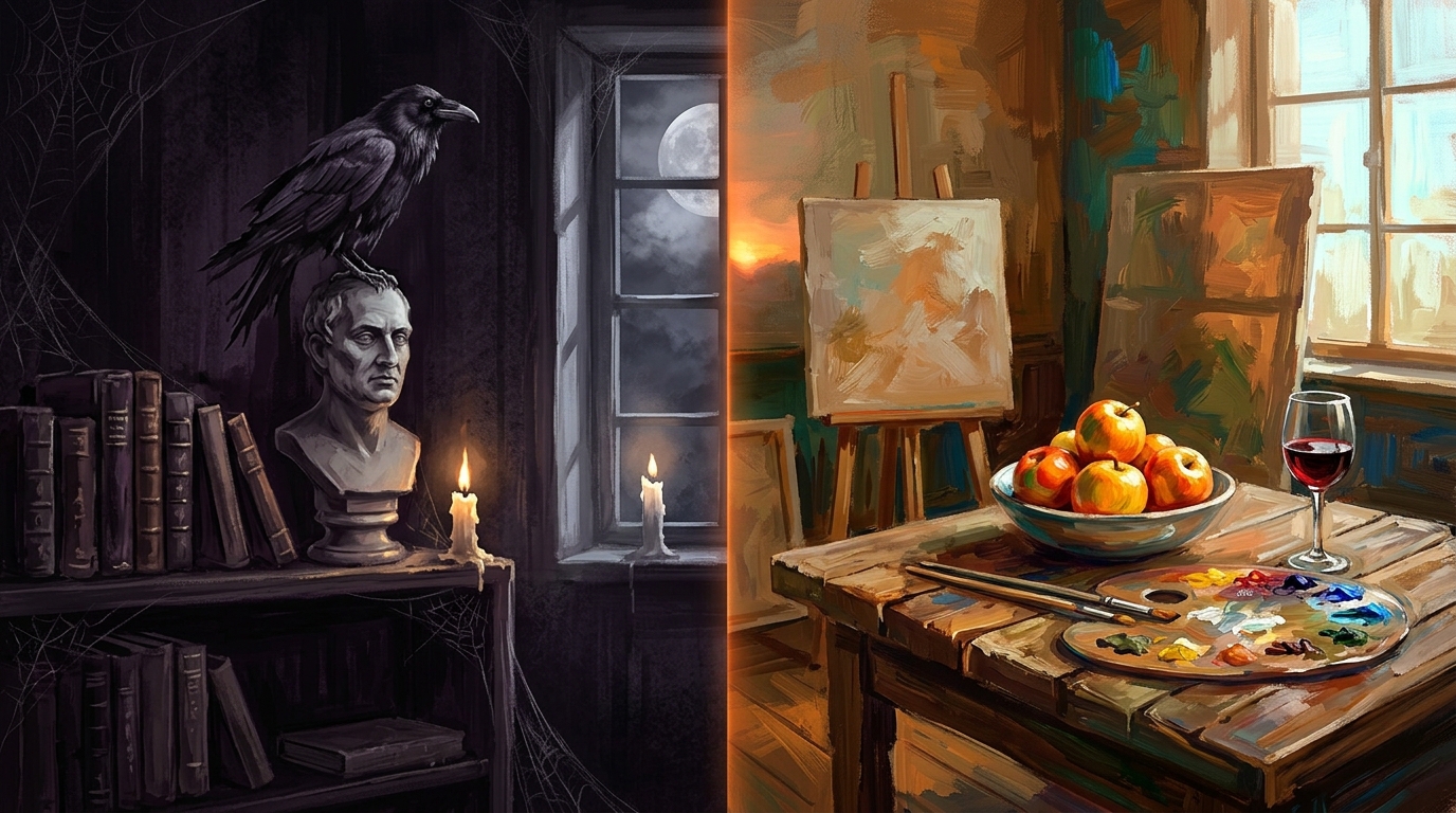 Nasc. Edgar Allan Poe e Paul Cézanne
