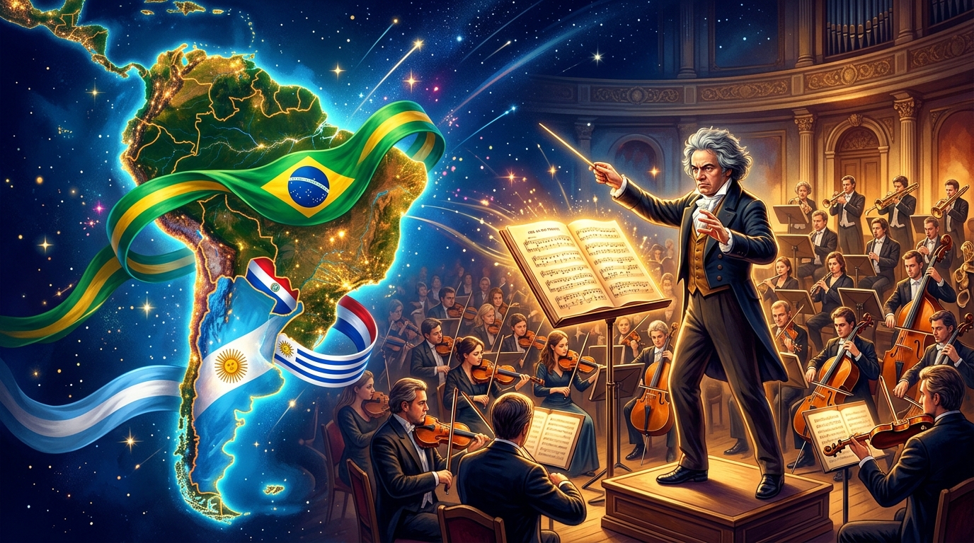 Criação do Mercosul (1991) / Memória de Beethoven (1827)