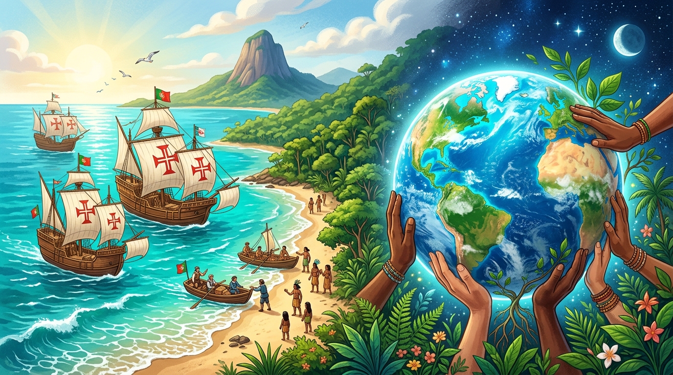 Descobrimento do Brasil (1500) / Dia da Terra (ONU)