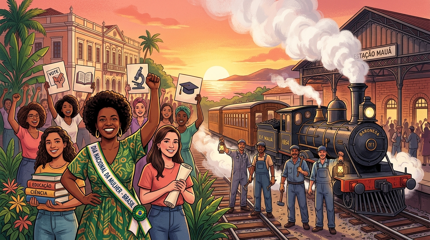 Dia Nacional da Mulher no Brasil / Dia do Ferroviário (1854)