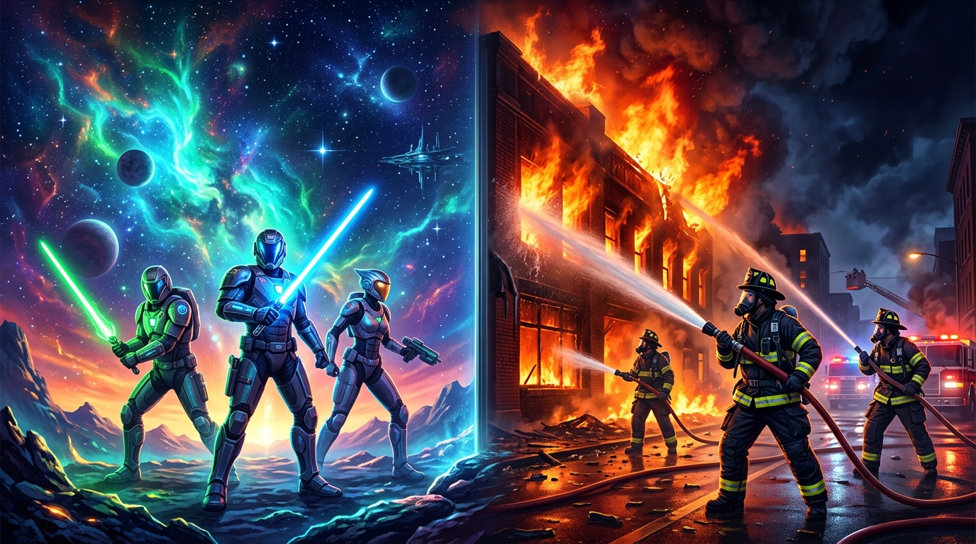 Dia de Star Wars (May the 4th) / Dia dos Bombeiros