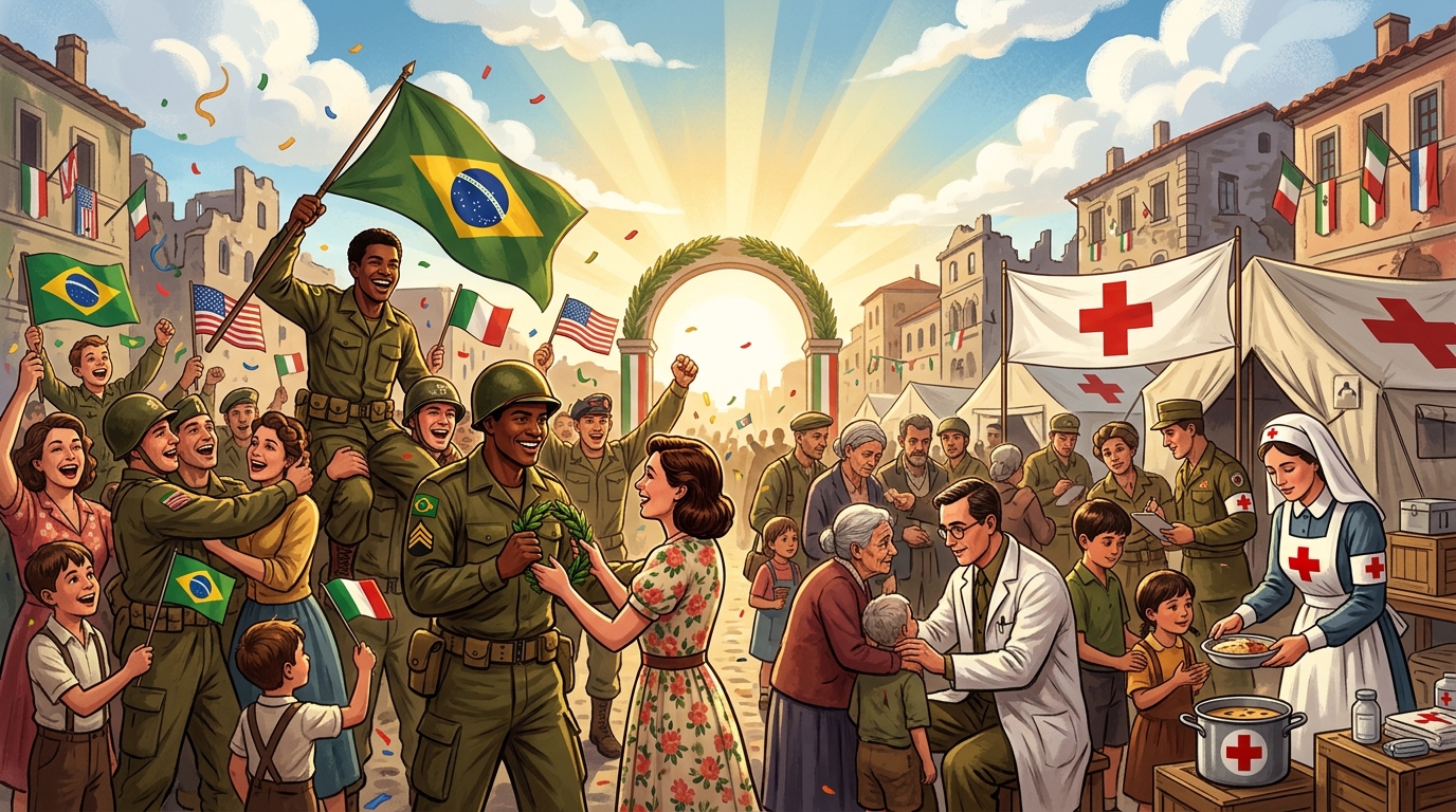 Dia da Vitória na 2ª Guerra (1945) / Cruz Vermelha
