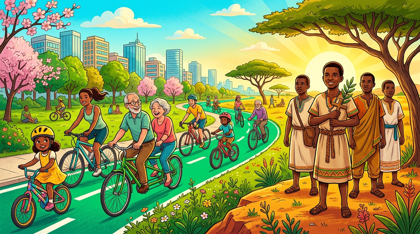 Dia Mundial da Bicicleta (ONU) / São Carlos Lwanga