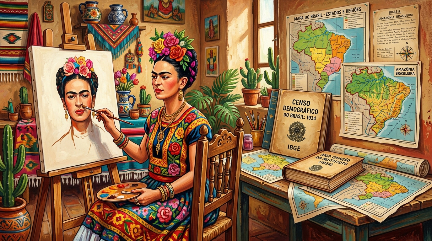 Criação do IBGE (1934) / Frida Kahlo (1907)