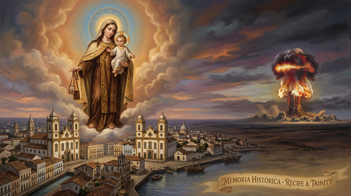 Nossa Senhora do Carmo / Primeiro Teste Nuclear da História - Trinity (1945)