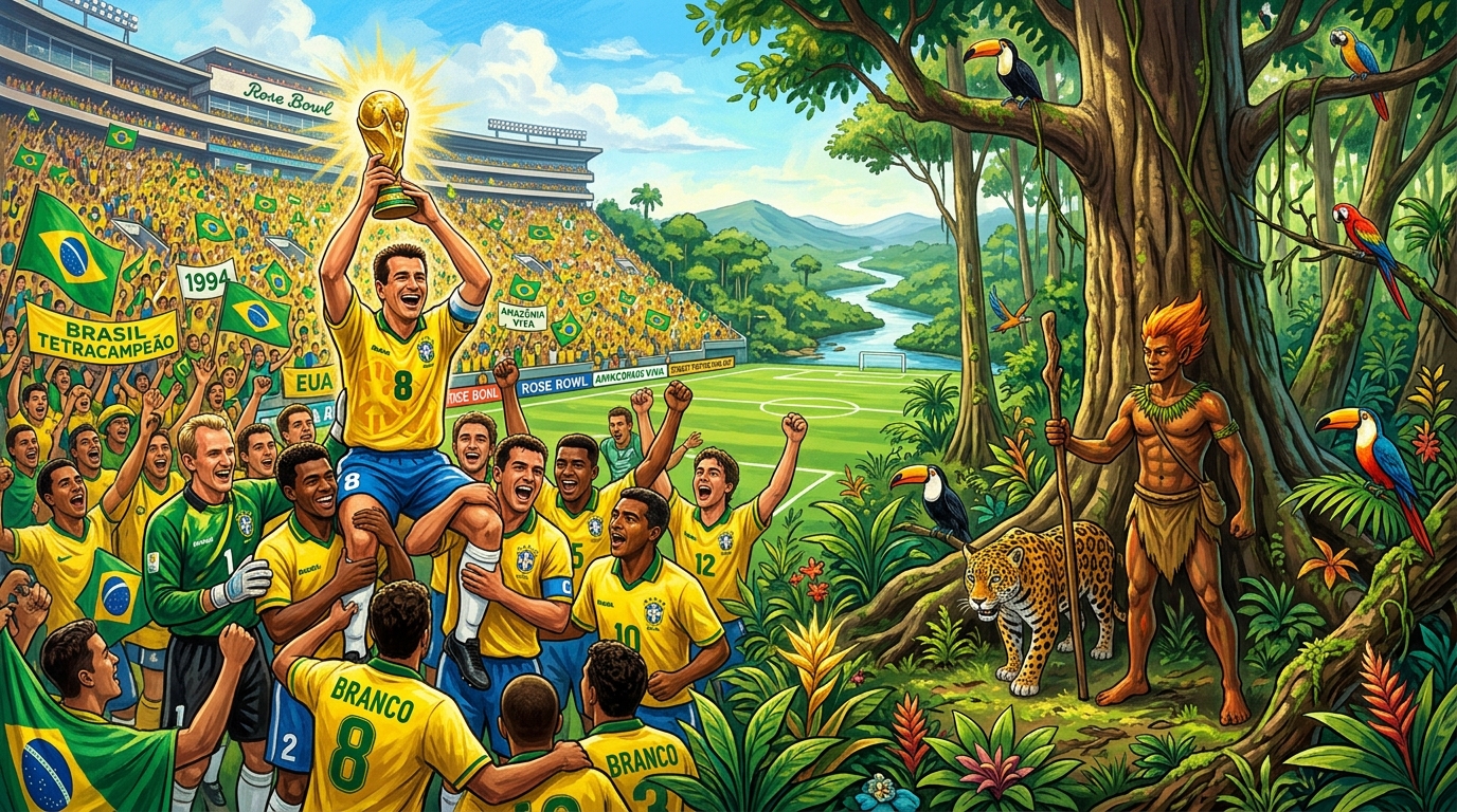 Brasil Tetracampeão Mundial de Futebol (1994) / Dia de Proteção às Florestas