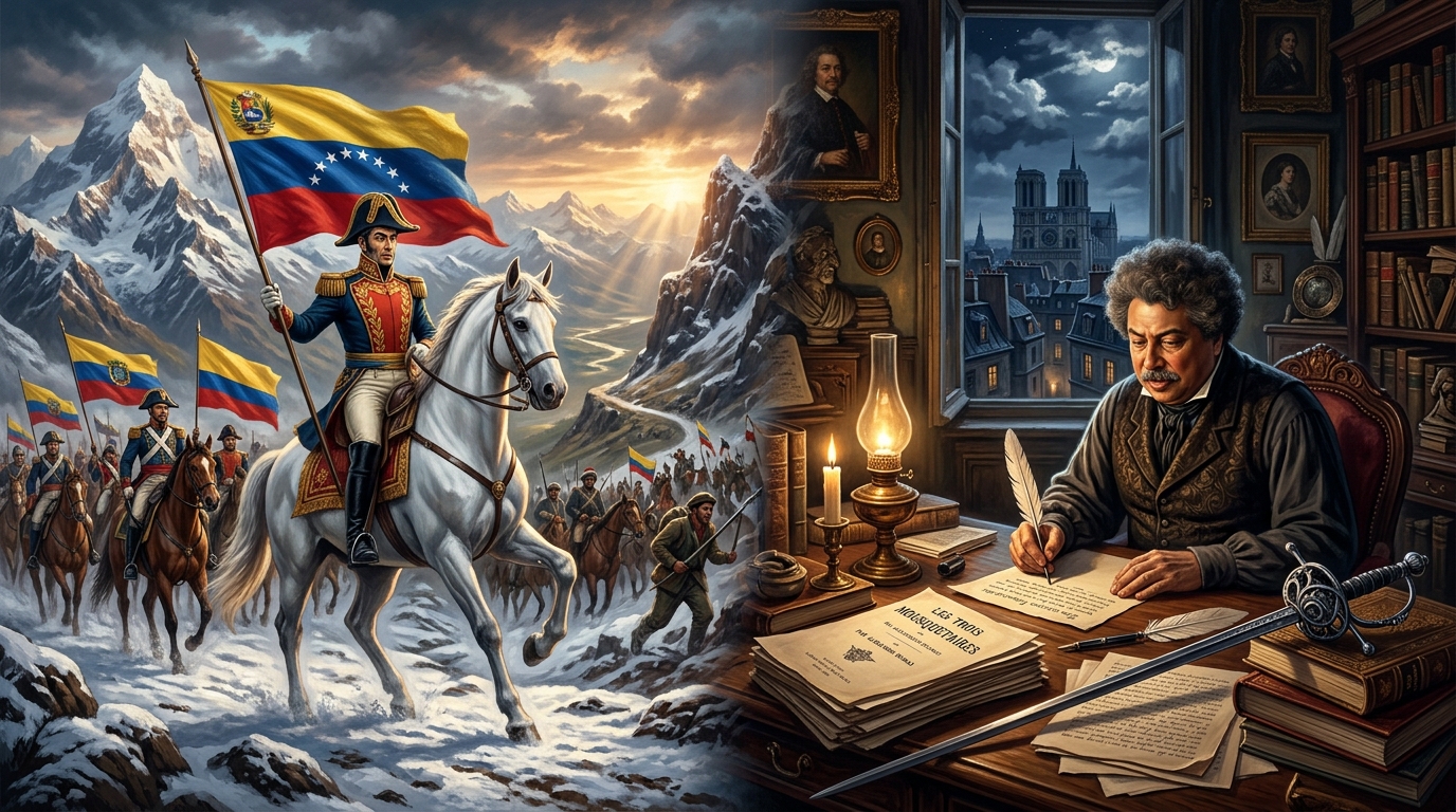 Simón Bolívar 'O Libertador' (1783) / Alexandre Dumas (1802)