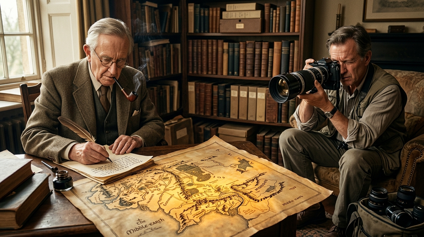 J.R.R. Tolkien (1973) / Dia do Repórter Fotográfico