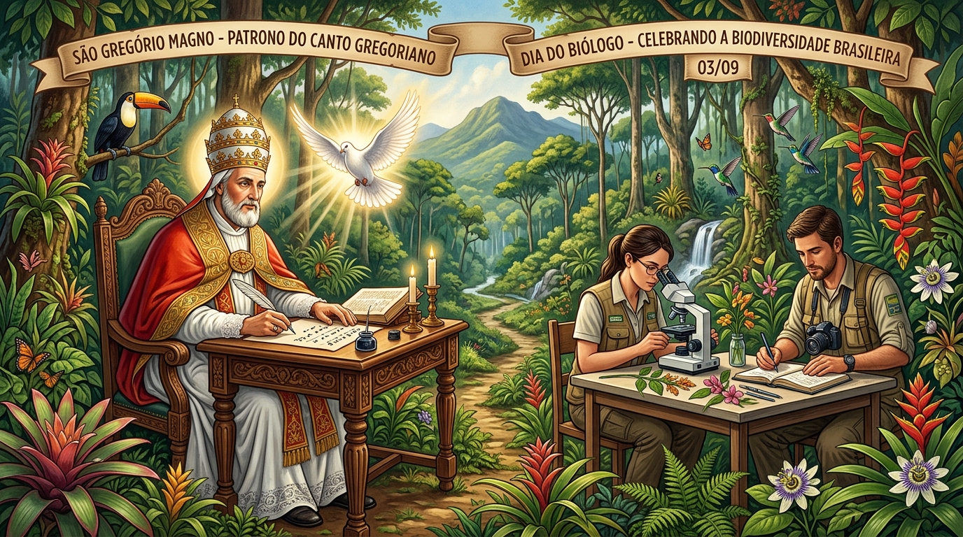 São Gregório Magno / Dia do Biólogo