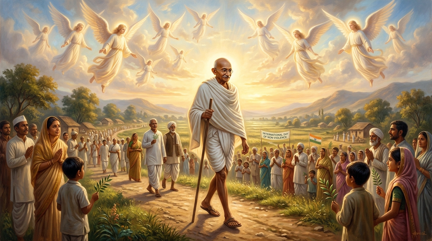 Mahatma Gandhi (Dia Internacional da Não-Violência) / Santos Anjos da Guarda