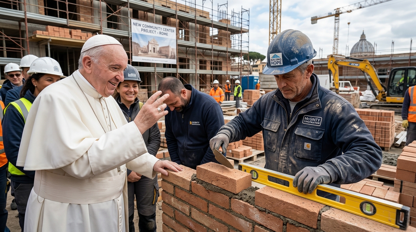 Papa Francisco / Dia do Mestre de Obras