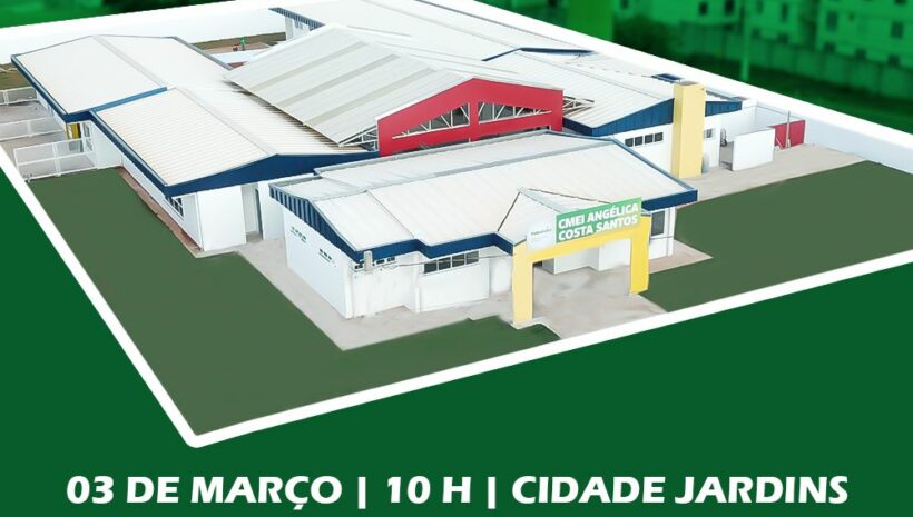 Centro Municipal de Educação Infantil Angélica Costa Santos no bairro Cidade Jardins em Valparaíso de Goiás - GO
